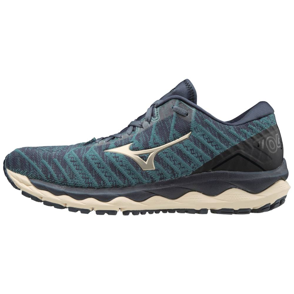 Zapatillas Running Mizuno Wave Sky 4 WAVEKNIT™ Hombre Indigo Comprar TQRJ-74869